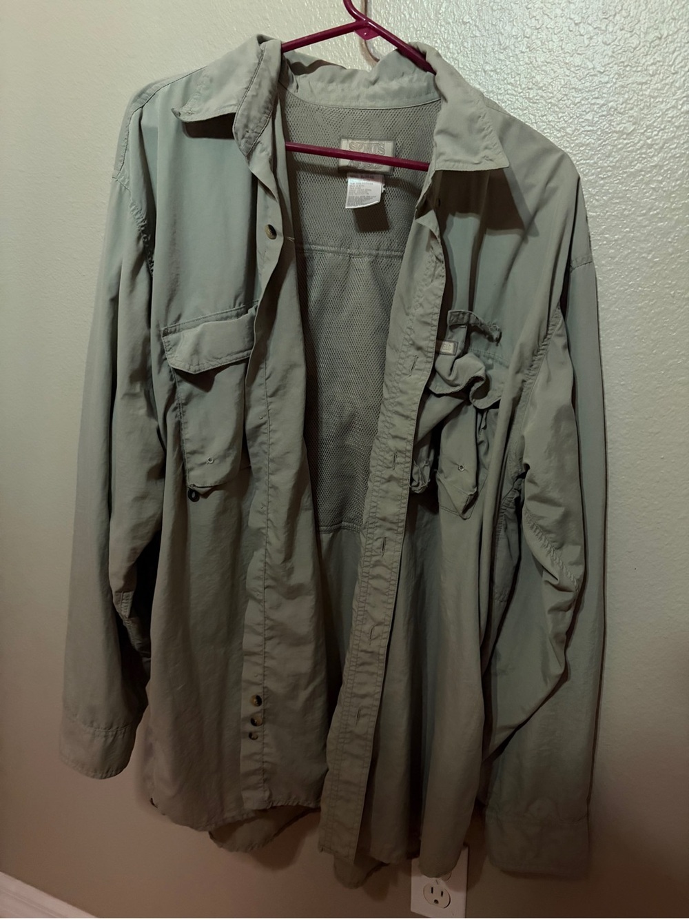 Lightweight Olive Utility Shirt/Jacket - Unisex Field Coat by Sports Afield